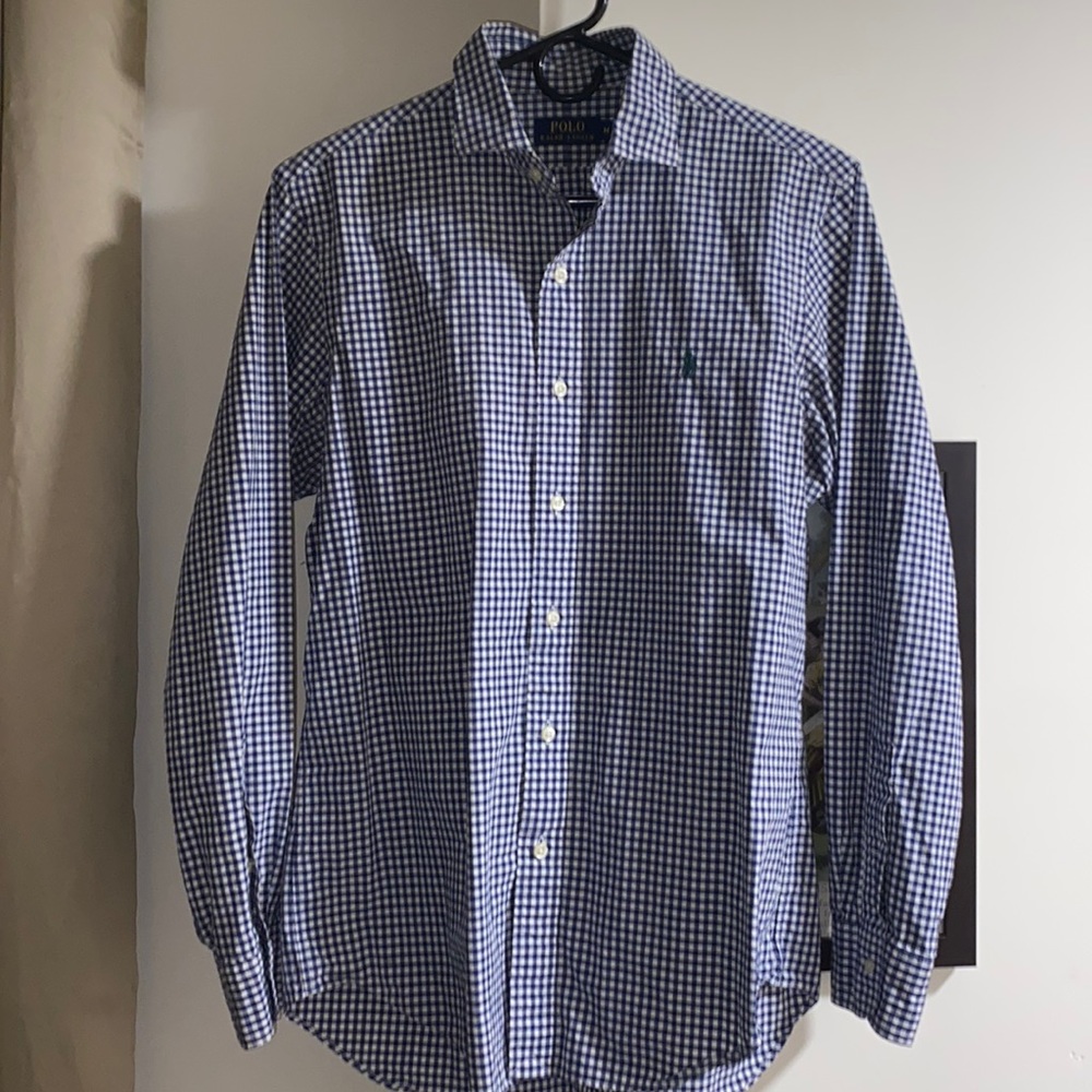 Blue checkered Ralph shirt